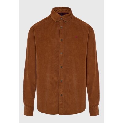 Ανδρικό Πουκάμισο FUNKY BUDDHA CASUAL FBM008-002-05 Καφέ