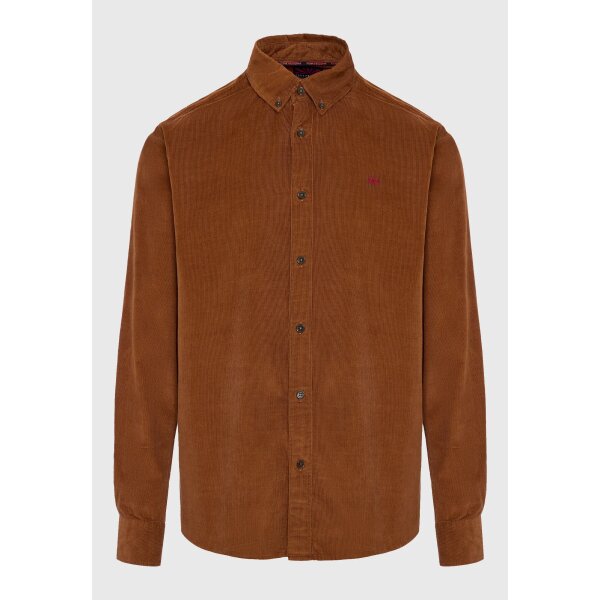 Ανδρικό Πουκάμισο FUNKY BUDDHA CASUAL FBM008-002-05 Καφέ - Image 1