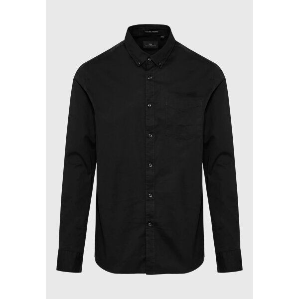 Ανδρικό Πουκάμισο FUNKY BUDDHA BASIC FBM008-003-05 Μαύρο - Image 1