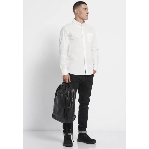 Ανδρικό Πουκάμισο FUNKY BUDDHA BASIC FBM008-003-05 Λευκό - Image 2