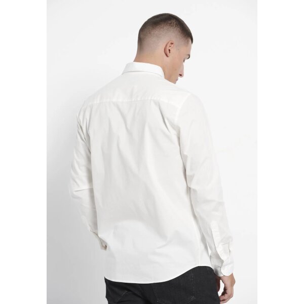 Ανδρικό Πουκάμισο FUNKY BUDDHA BASIC FBM008-003-05 Λευκό - Image 4