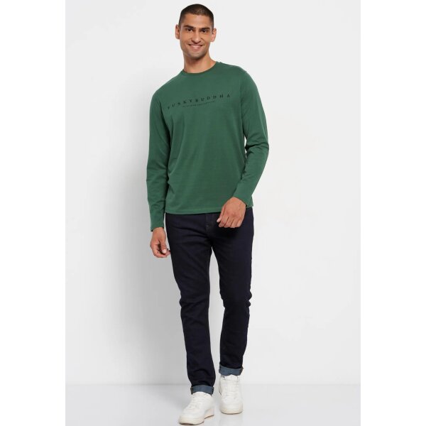 Ανδρική Μπλούζα Μακρύ Μανίκι FUNKY BUDDHA FBM008-020-07 Πράσινο - Image 3