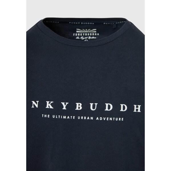 Ανδρική Μπλούζα Μακρύ Μανίκι FUNKY BUDDHA FBM008-020-07 Μπλε - Image 6