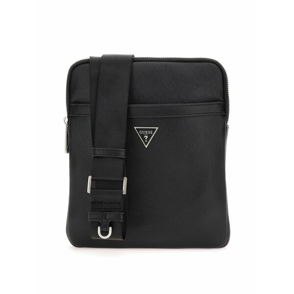 HMECSA_P3123_BLA_1 Ανδρική Τσάντα GUESS CERTOSA SFFN HMECSAP3123 Μαύρο - Image 1