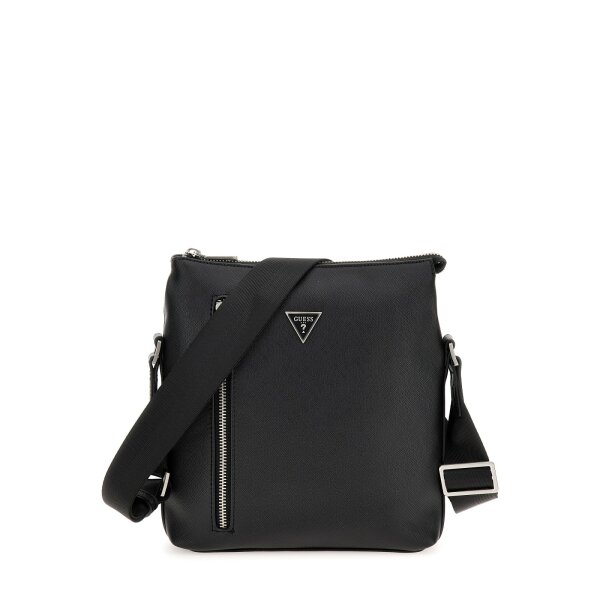 HMECSA_P3299_BLA_1 Ανδρική Τσάντα  GUESS CERTOSA HMECSAP3299 Μαύρο - Image 2
