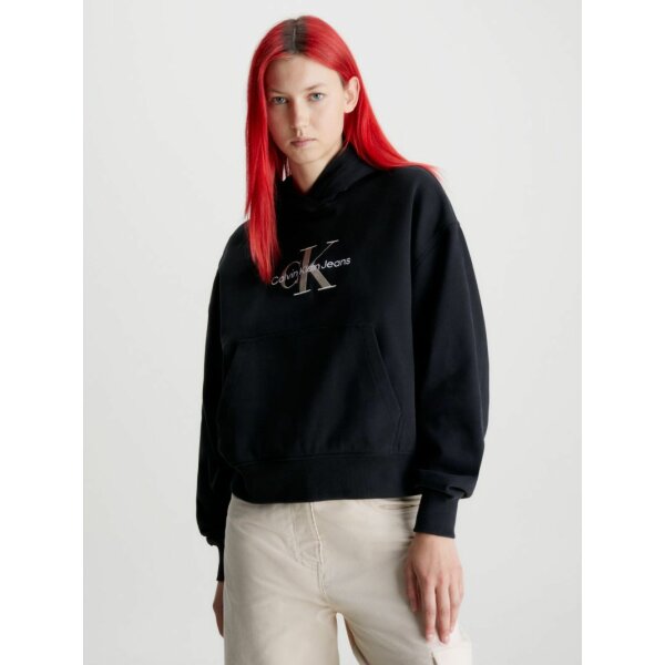 J20J221953BEH_MO-F1 Γυναικεία Φούτερ Μαύρο με Μονόγραμμα CALVIN KLEIN JEANS  J20J221953-BEH - Image 1