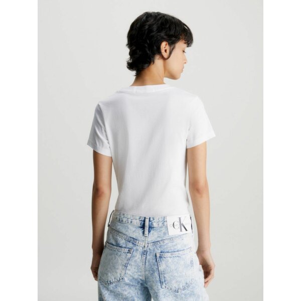 Γυναικεία Μπλούζα Λευκή SLIM T-SHIRT ΜΕ GRADIENT ΛΟΓΟΤΥΠΟ CALVIN KLEIN JEANS J20J222343-YAF - Image 2