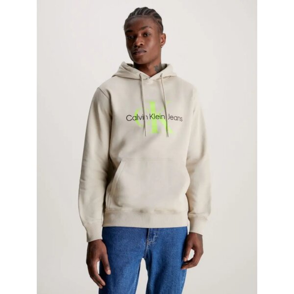J30J3208050IO_MO-F1 Ανδρική Φούτερ CALVIN KLEIN J30J320805 SEASONAL MONOLOGO Μπεζ - Image 1