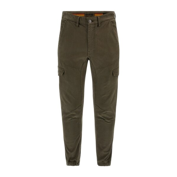 M3BB17_WFPQA_G8H5_1 Ανδρικό Παντελόνι CARGO GUESS M3BB17WFPQA NEW KOMBAT Χακί - Image 2