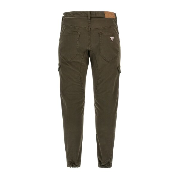 M3BB17_WFPQA_G8H5_2 Ανδρικό Παντελόνι CARGO GUESS M3BB17WFPQA NEW KOMBAT Χακί - Image 3