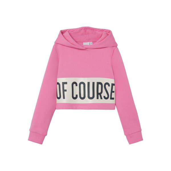 Μπλούζα φούτερ κοντή κορίτσι name it-13220483-Pink Cosmos - Image 1