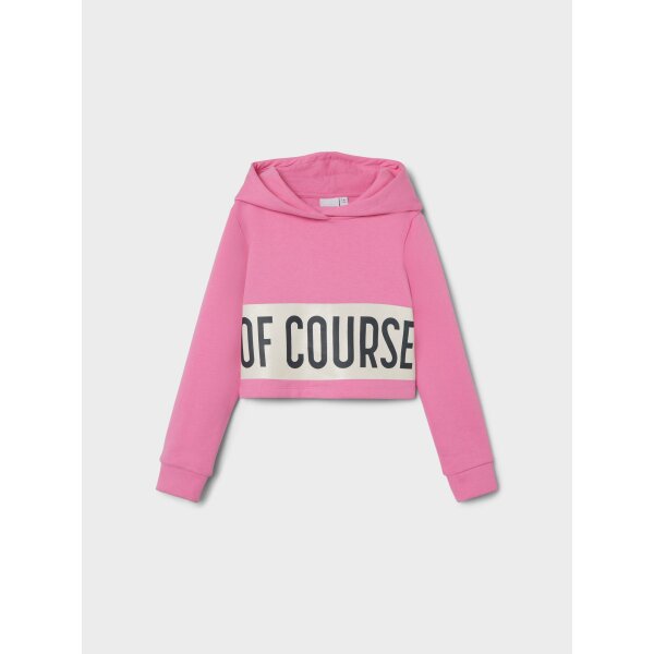Μπλούζα φούτερ κοντή κορίτσι name it-13220483-Pink Cosmos - Image 3