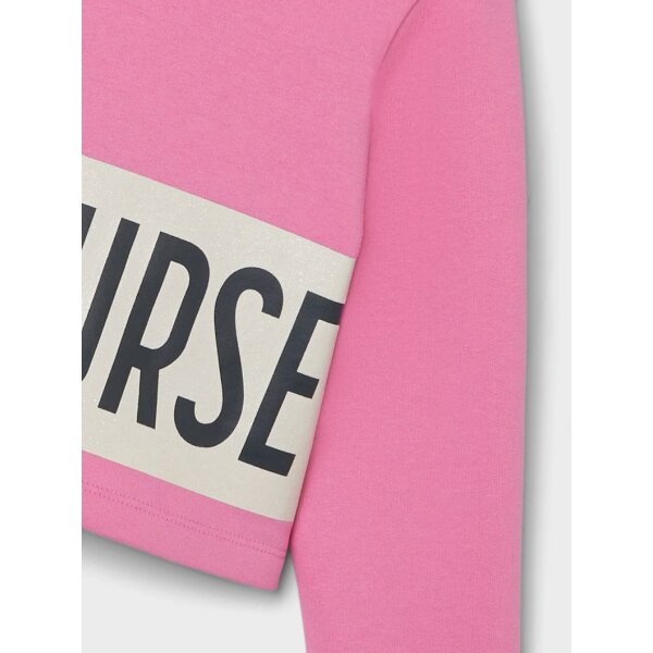 Μπλούζα φούτερ κοντή κορίτσι name it-13220483-Pink Cosmos - Image 4