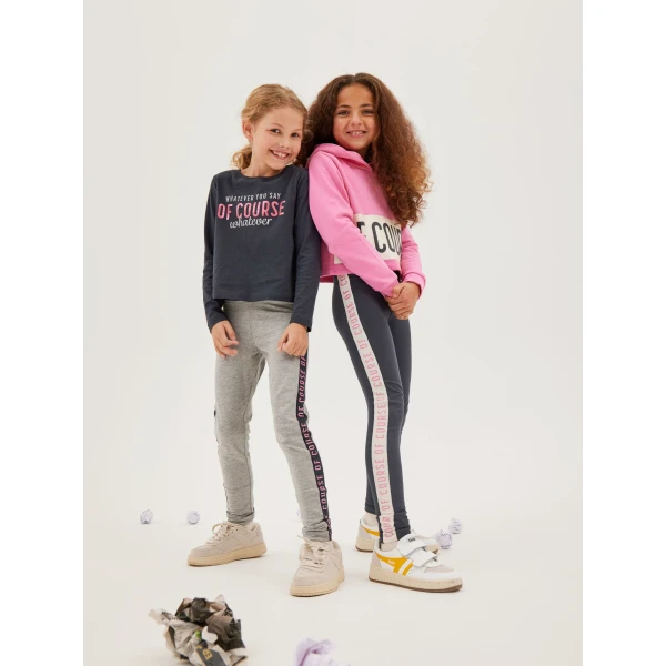 Μπλούζα φούτερ κοντή κορίτσι name it-13220483-Pink Cosmos - Image 5