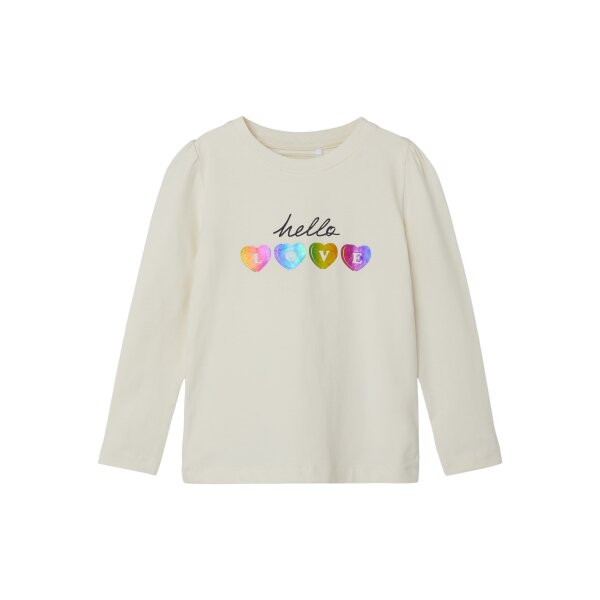 Παιδική μπλούζα μακό Εκρού NMFNEMY LS TOP 13221689 - Image 1