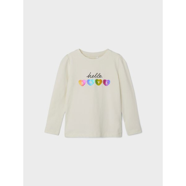 Παιδική μπλούζα μακό Εκρού NMFNEMY LS TOP 13221689 - Image 3