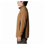 Ανδρική Μπλούζα fleece COLUMBIA EM6503 KLAMATH RANGE Καφέ Μαύρο - Image 3