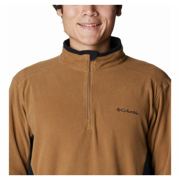 Ανδρική Μπλούζα fleece COLUMBIA EM6503 KLAMATH RANGE Καφέ Μαύρο - Image 4