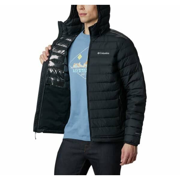 Ανδρικό Μπουφάν COLUMBIA POWER LITE PLUS SIZE WS1151 Μαύρο - Image 4
