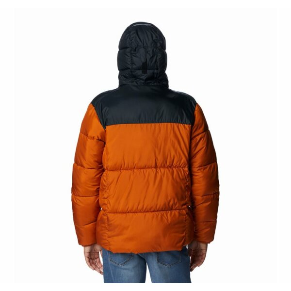 andriko-boufan-puffect-hooded-jacket-normal (1) Ανδρικό Μπουφάν COLUMBIA PUFFECT HOODED JACKET 2008413 Πορτοκαλί Γκρί - Image 2