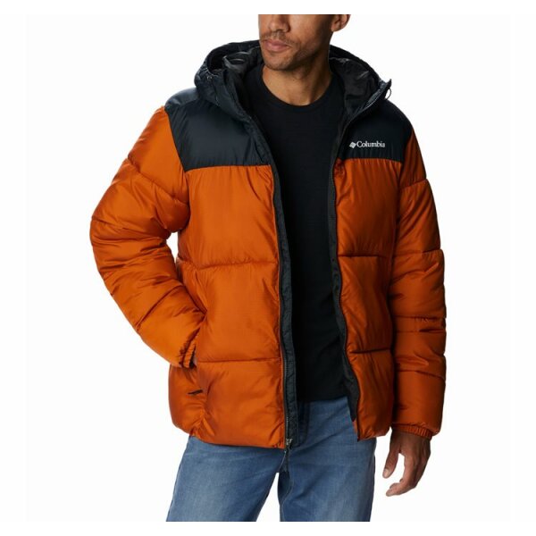 andriko-boufan-puffect-hooded-jacket-normal (2) Ανδρικό Μπουφάν COLUMBIA PUFFECT HOODED JACKET 2008413 Πορτοκαλί Γκρί - Image 3