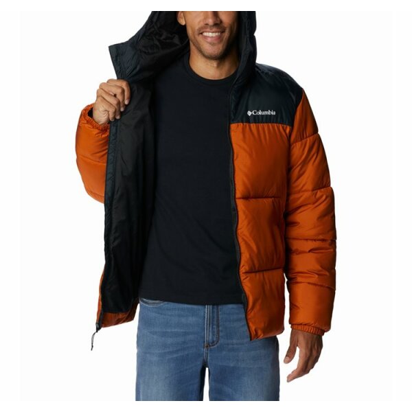 andriko-boufan-puffect-hooded-jacket-normal (5) Ανδρικό Μπουφάν COLUMBIA PUFFECT HOODED JACKET 2008413 Πορτοκαλί Γκρί - Image 6