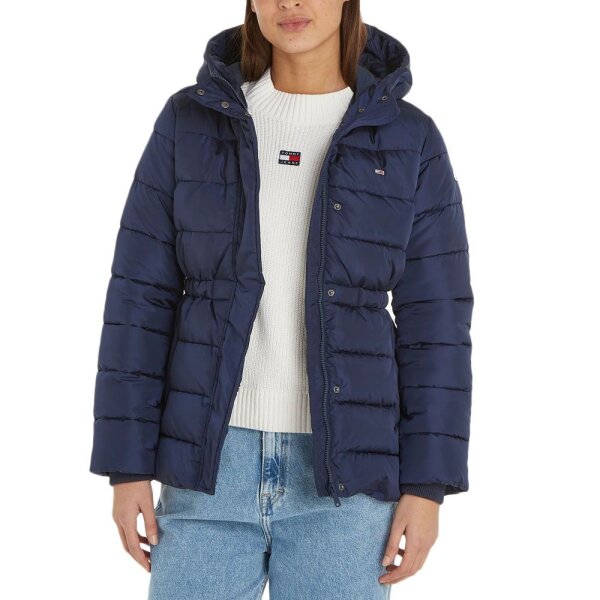 dw0dw14302-c87-tommy_jeans_women_waisted_slim_fit_jacket_blue_1 ΜΠΟΥΦΑΝ ΓΥΝΑΙΚΕΙΟ WAISTED SLIM FIT  TOMMY JEANS ΜΠΛΕ DW0DW14302-C87 - Image 1