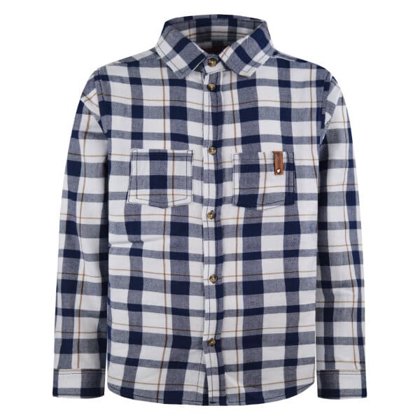 12-123100-4_203-01 Παιδικό Βαμβακερό καρώ πουκάμισο με τσέπες για αγόρι Μπλέ 1-6 ΕΤΩΝ ENERGIERS - Image 1