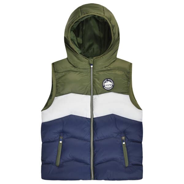 Αμάνικο μπουφάν με κουκούλα για αγόρι Χακί ENERGIERS  13-123014-1 - Image 1