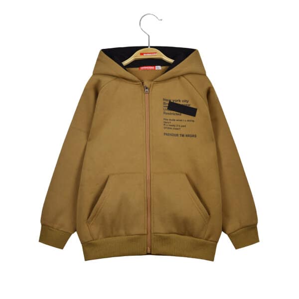 Ζακέτα φούτερ για αγόρι Μπέζ ENERGIERS 13-123004-5 - Image 2