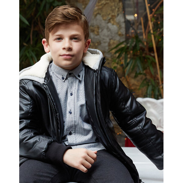 Δερμάτινο μπουφάν για αγόρι Energiers 13-123007-1 - Image 1