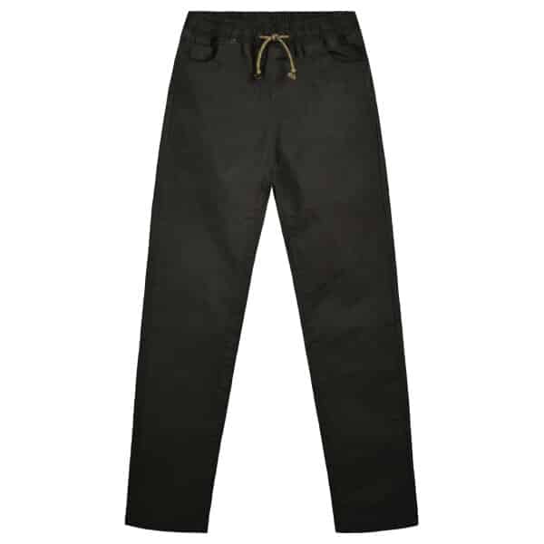 Ελαστικό βαμβακερό παντελόνι με ελαστικό ζωναράκι για αγόρι Μαύρο ENERGIERS 13-123009-2 - Image 1