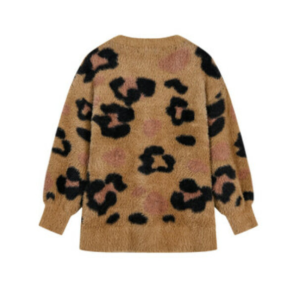 16-123201-6_038-03-min Ζακέτα πλεκτή χνουδωτή με πλέξη animal print και τσέπες για κορίτσι Energiers  16-123201-6 - Image 3