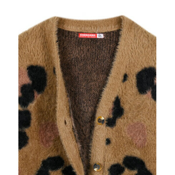 16-123201-6_038-04-min Ζακέτα πλεκτή χνουδωτή με πλέξη animal print και τσέπες για κορίτσι Energiers  16-123201-6 - Image 4