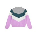 Πολύχρωμο πλεκτό πουλόβερ ζιβάγκο για κορίτσι Energiers  16-123207-6