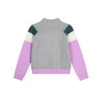 Πολύχρωμο πλεκτό πουλόβερ ζιβάγκο για κορίτσι Energiers  16-123207-6 - Image 2