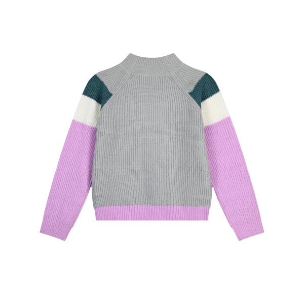16-123207-6_008-02 Πολύχρωμο πλεκτό πουλόβερ ζιβάγκο για κορίτσι Energiers  16-123207-6 - Image 2