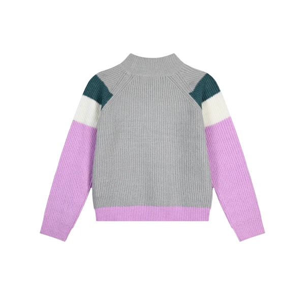 Πολύχρωμο πλεκτό πουλόβερ ζιβάγκο για κορίτσι Energiers  16-123207-6 - Image 2