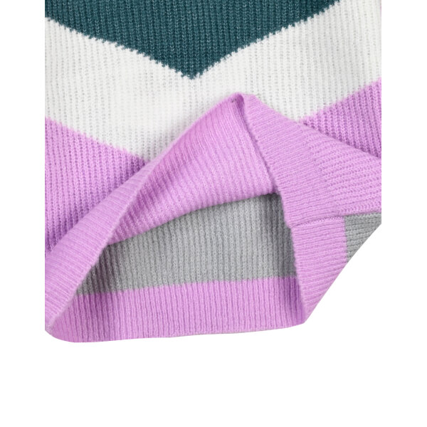 16-123207-6_008-04 Πολύχρωμο πλεκτό πουλόβερ ζιβάγκο για κορίτσι Energiers  16-123207-6 - Image 4