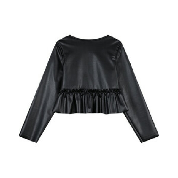 Δερμάτινο μπολερό για κορίτσι Μαύρο Energiers 16-123213-1 - Image 3