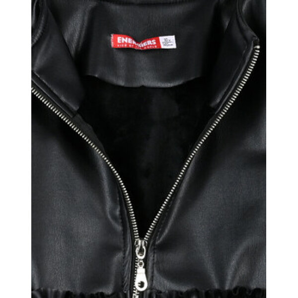 Δερμάτινο μπολερό για κορίτσι Μαύρο Energiers 16-123213-1 - Image 4