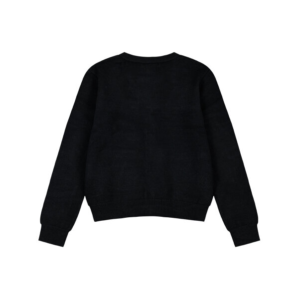 16-123213-6_010-03 Πλεκτή ζακέτα για κορίτσι Μαυρή  Energiers 16-123213-6 - Image 3