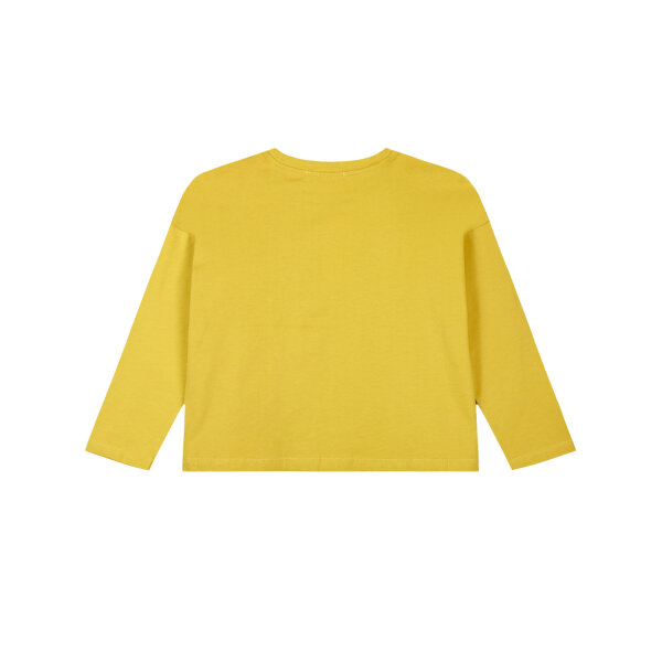 16-123219-5_232-03 Μπλούζα μακό με τύπωμα και αναστρέψιμες παγιέτες Μουσταρδί Energiers 16-123219-5 - Image 3