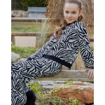 Πλεκτή παντελόνα με animal print για κορίτσι Energiers 16-123227-2