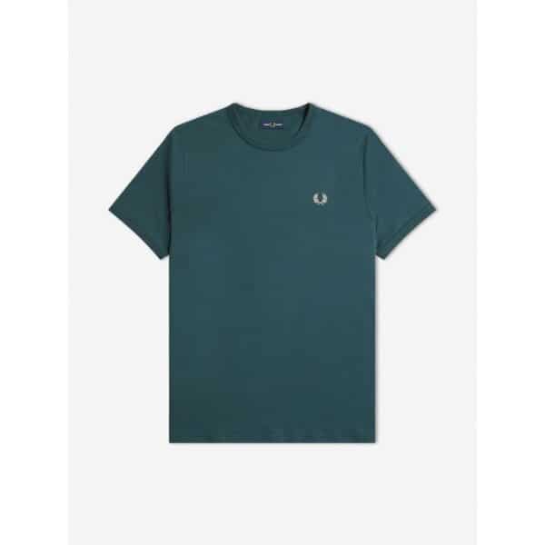 1689245875_4d04affc955057b55d07887db2793499 Ανδρική Μπλούζα FRED PERRY RINGER M3519 Πράσινο - Image 1