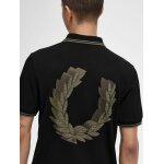 Ανδρική Μπλούζα POLO FRED PERRY 3D GRAPHIC M6609 Μαύρο - Image 2
