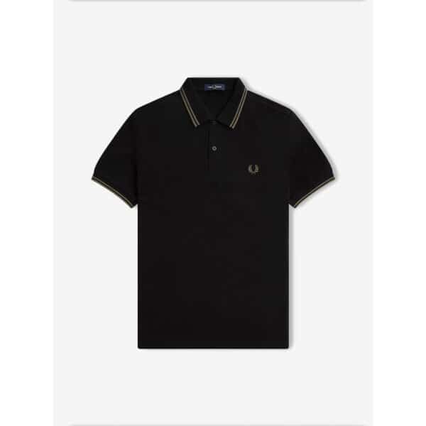 Ανδρική Μπλούζα POLO FRED PERRY 3D GRAPHIC M6609 Μαύρο - Image 1