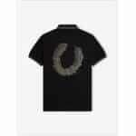 Ανδρική Μπλούζα POLO FRED PERRY 3D GRAPHIC M6609 Μαύρο - Image 5