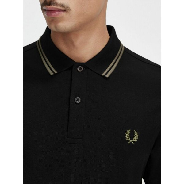 Ανδρική Μπλούζα POLO FRED PERRY 3D GRAPHIC M6609 Μαύρο - Image 6