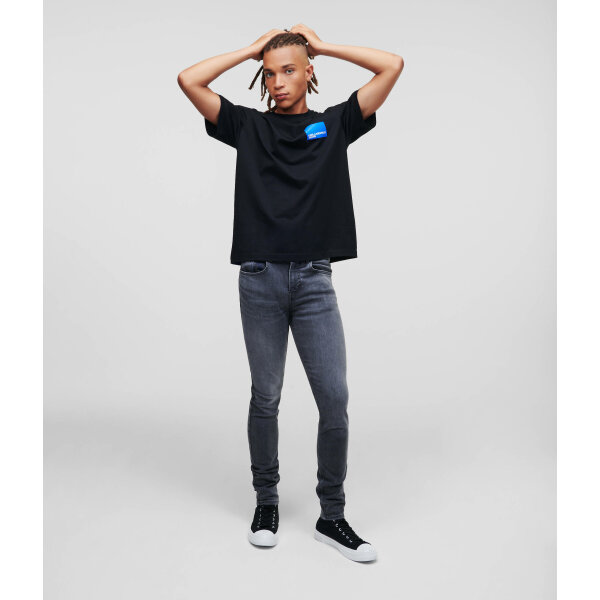 Ανδρική Μπλούζα KARL LAGERFELD JEANS REGULAR SSLV LOGO 231D1706 Μαύρο - Image 2